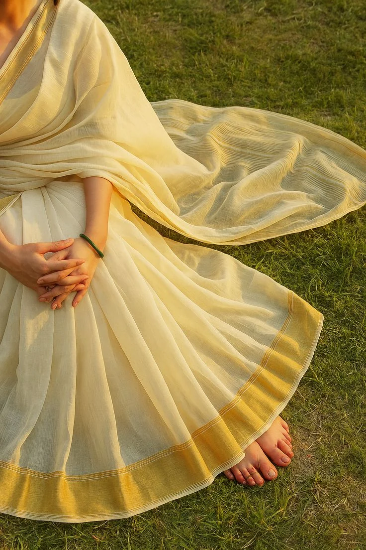 Kairiva Saree — Golden Afternoon